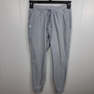 Under Armour Women’s Joggers‎ XS Gray Lightweight Pants Logo Drawstring